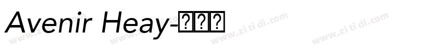 Avenir Heay字体转换